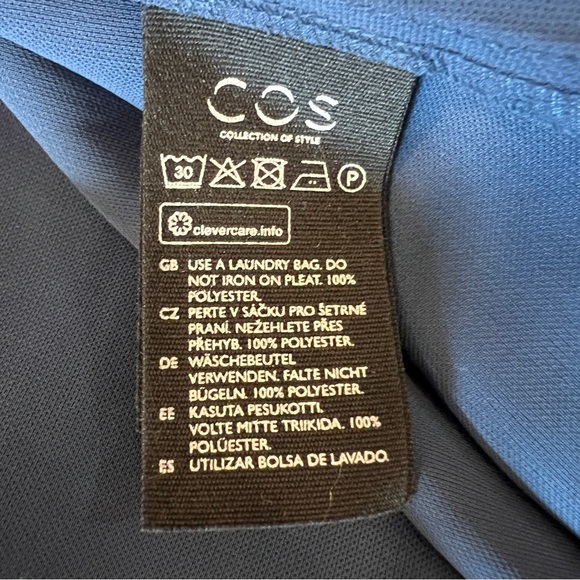 COS Pleated Front Wrap Dress Size 38 / US 8 - Picture 13 of 13